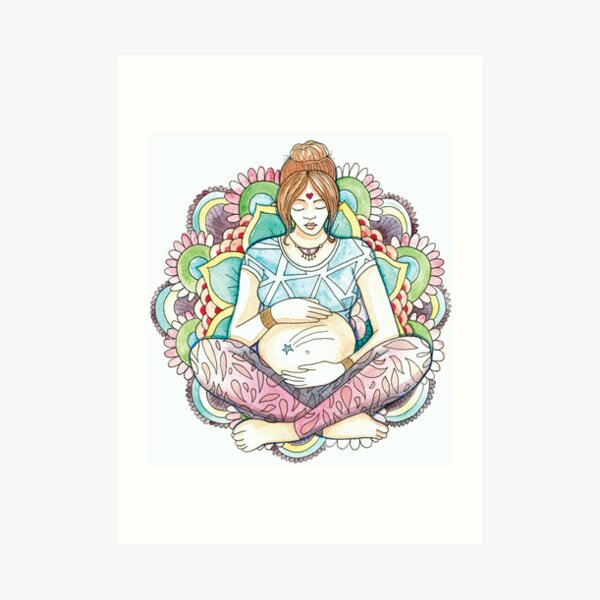 Mama and Belly Art Print
