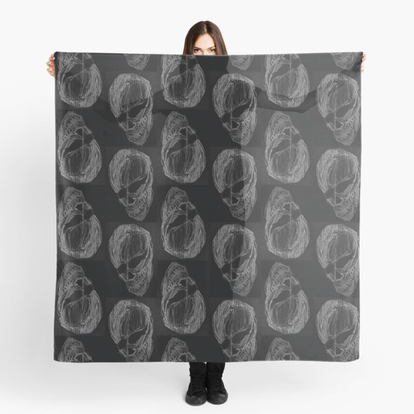 Chalkboard Skull Scarf