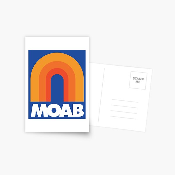 Moab Utah Retro Designs Postcard