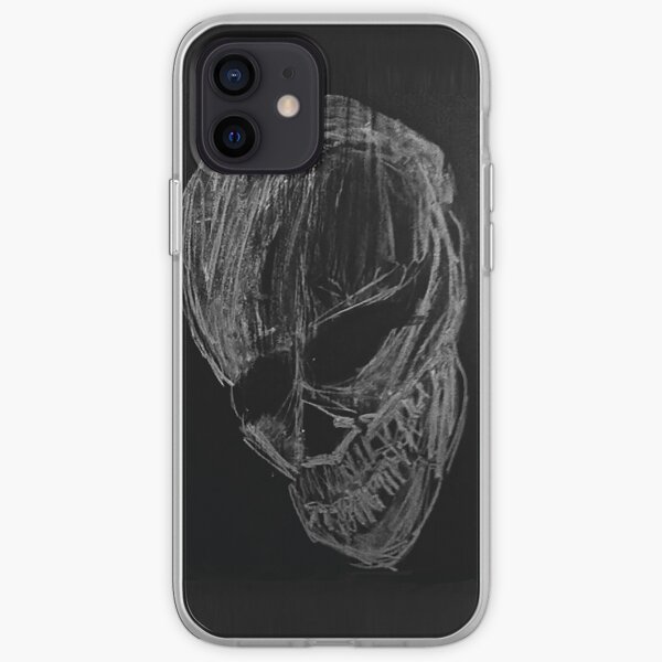 Chalkboard Skull iPhone Soft Case