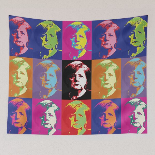 Item preview, Angela Merkel Popart Blast designed and sold by Thelittlelord.