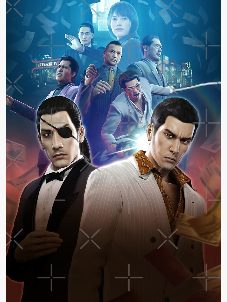 Yakuza 0 Poster Greeting Card By Assassinhedgie Redbubble