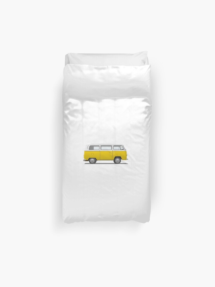 Vw Campervan Yellow Duvet Cover By Wddesign Redbubble