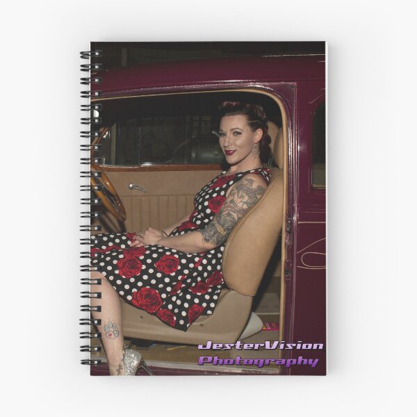 Item preview, Penelope Piston in black polka dot dress in '36 Ford designed and sold by JesterVision.
