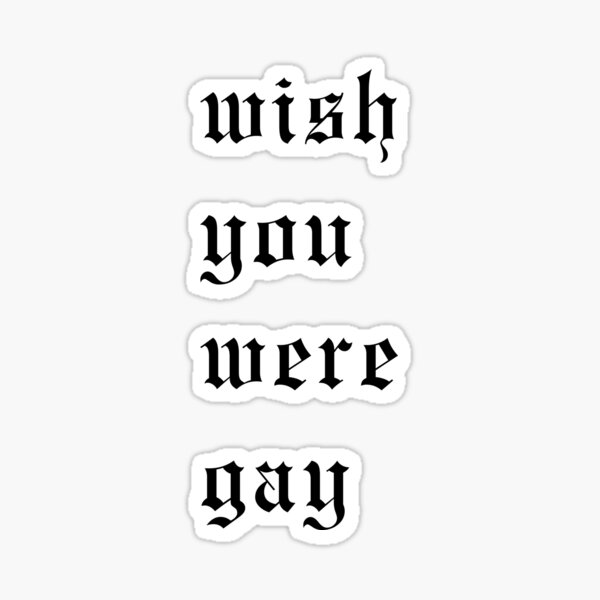 Hostage Billie Eilish Stickers Redbubble - wish you were gay roblox music code