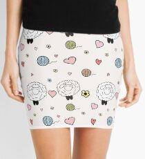 Sheep in love Mini Skirt