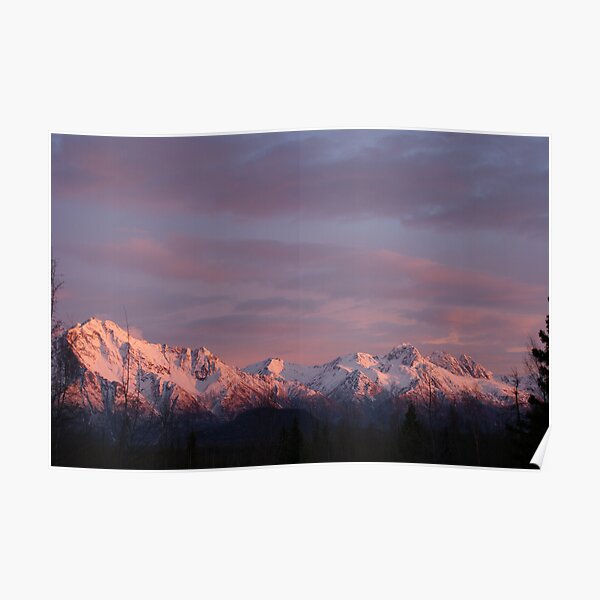 Sunset's Alpenglow Poster