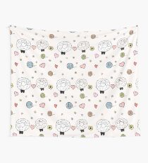 Sheep in love Wall Tapestry