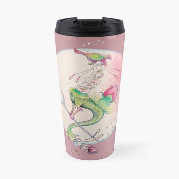 Blooming Rose Tea Dragon Travel Mug
