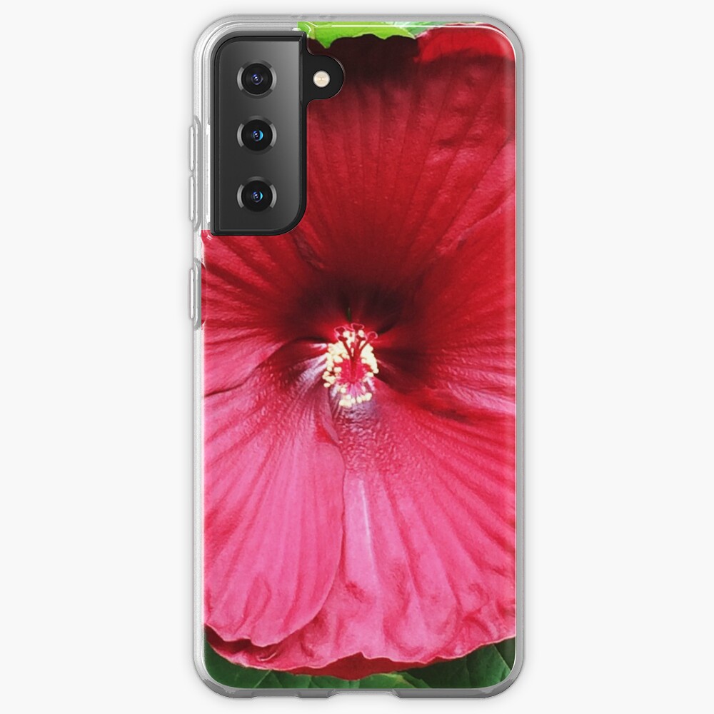 Hibiscus High - Tropical Flower Art Photo by OneDayOneImage - Gift for Gardener - Flower Lover Samsung Galaxy Phone Case