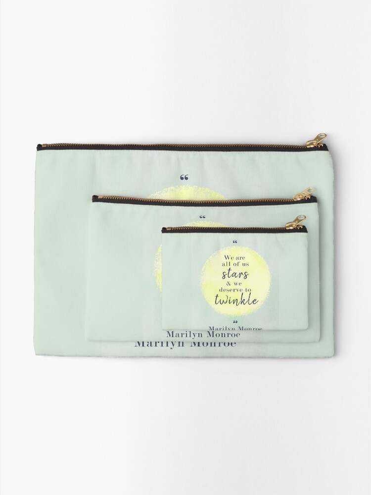 Alternate view of Marilyn Monroe Quote Zipper Pouch