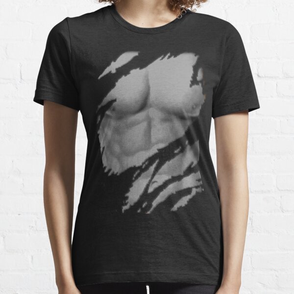 Ripped Abs T Shirts Redbubble - drawing abs on a shirt roblox male fake simple and chest