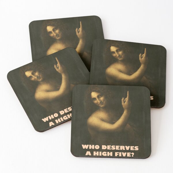 Item preview, John the Baptist asks Who Deserves a High Five? designed and sold by weavernap.