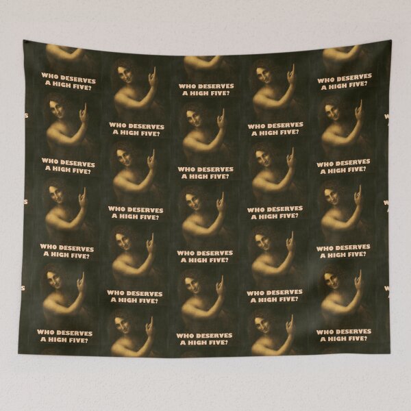 Item preview, John the Baptist asks Who Deserves a High Five? designed and sold by weavernap.
