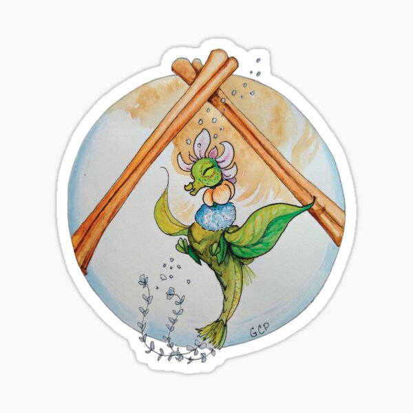 Sugar & Spice Blooming Tea Dragon - sticker Sticker