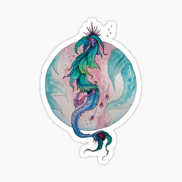 Blooming Tea Witch Dragon - sticker Sticker