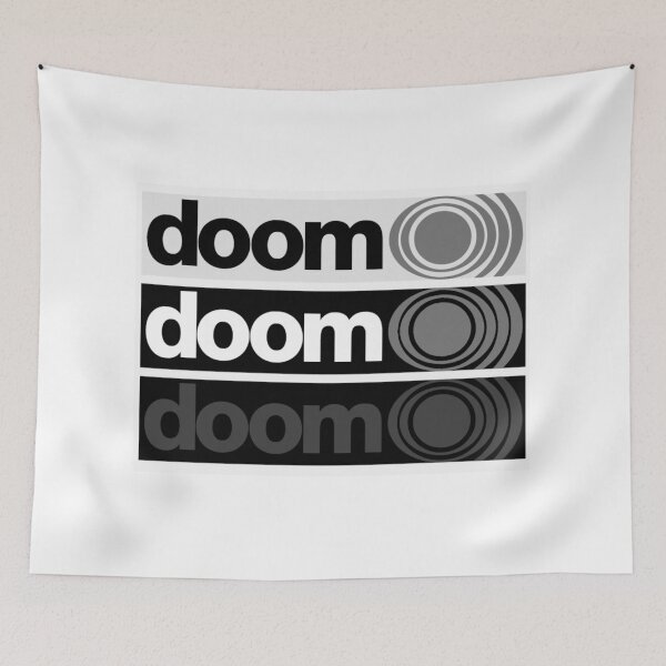 Item preview, doom))) - black and white designed and sold by thornedesigns.