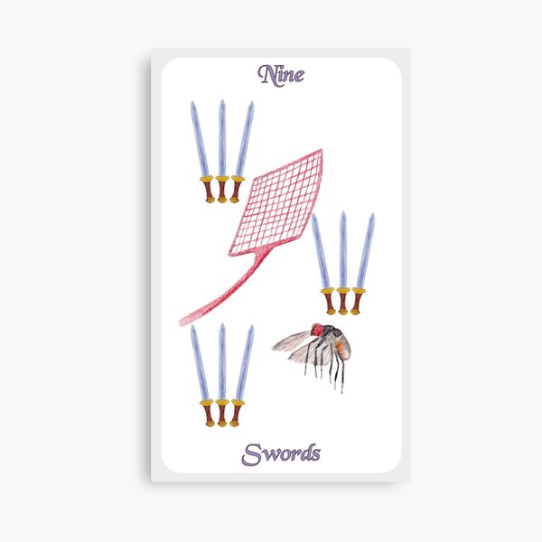Nine of Swords Canvas Print