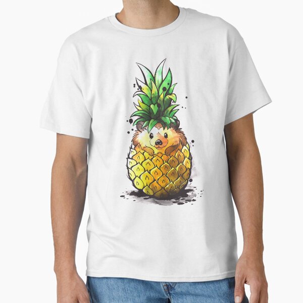 Item preview, Pineapple hedgehog tropical watercolor designed and sold by NemiMakeit.