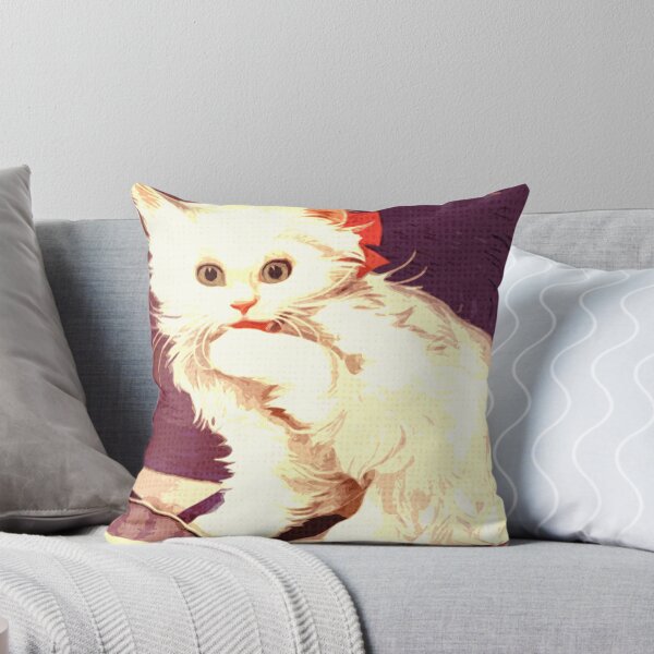 Item preview, White Cat - Miss Priss designed and sold by Rob Hopper | RoboRob001.