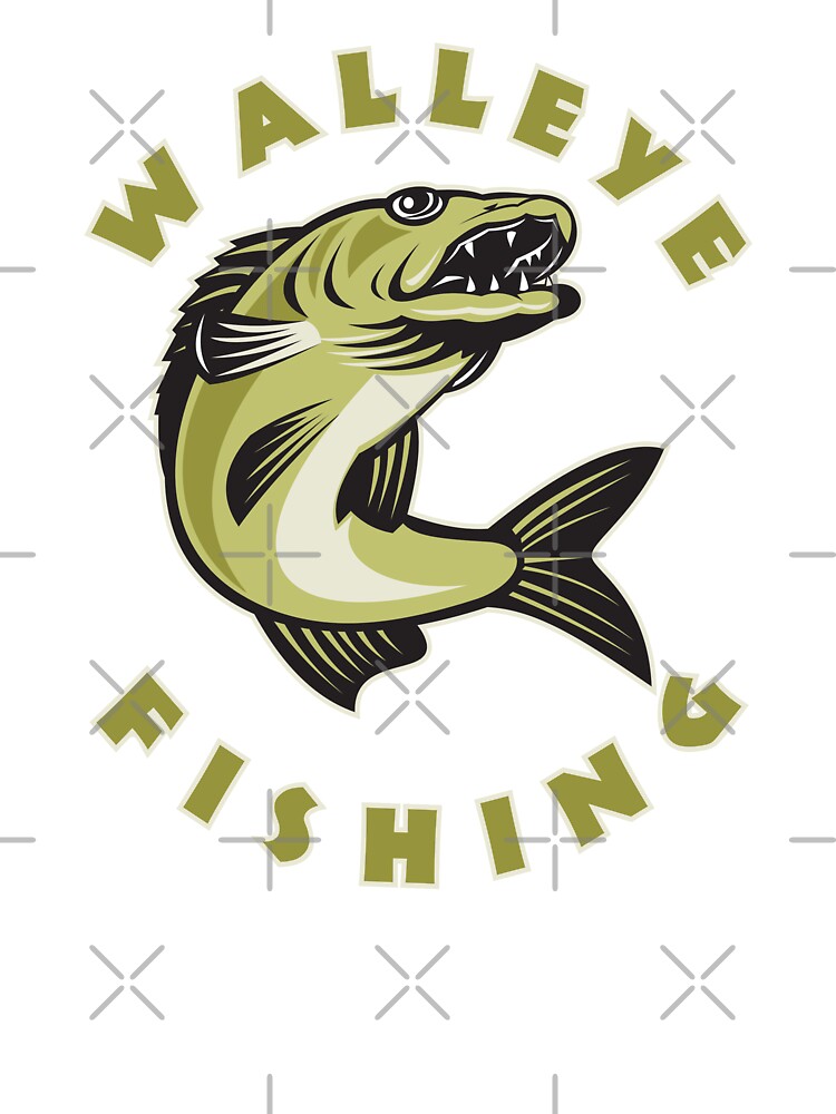 Walleye Fishing Gift for Men Fisherman Gift Kids T-Shirt for Sale by  MintedFresh