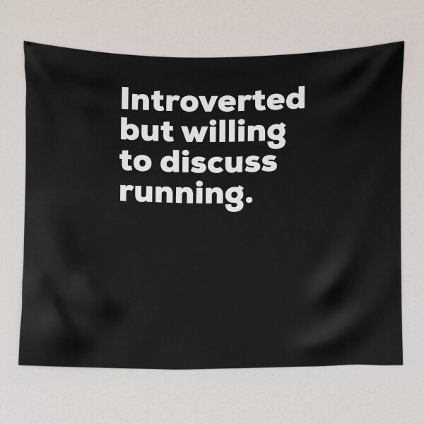 Item preview, Introverted But Willing To Discuss Running designed and sold by brizodesign.