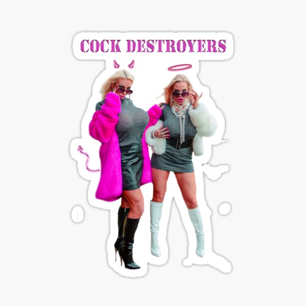 Sticker " Cock Destroyers Rebecca Plus Sophie Anderson - Angel & D...