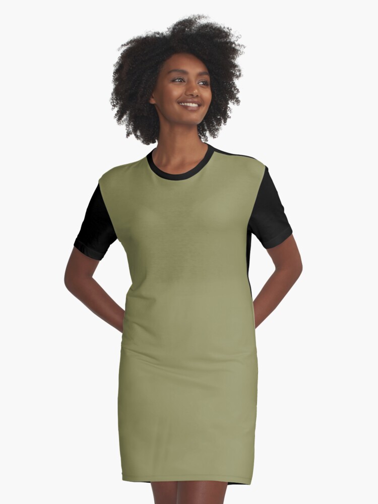 olive green fall dress
