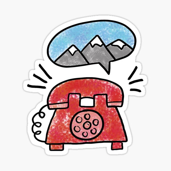 The Mountains are Calling Sticker