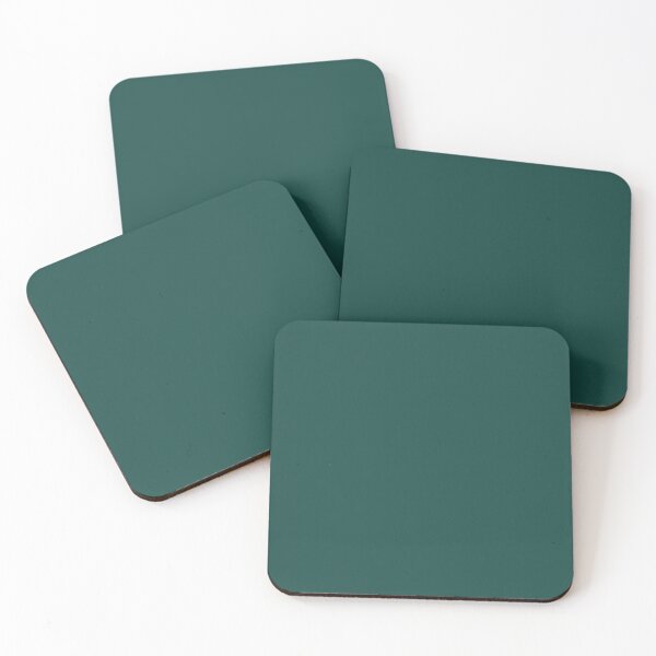 Forest Biome 19-5230 TCX | Pantone | Color Trends | London | Fall Winter 2019 2020 | Solid Colors | Fashion Colors | Coasters (Set of 4)