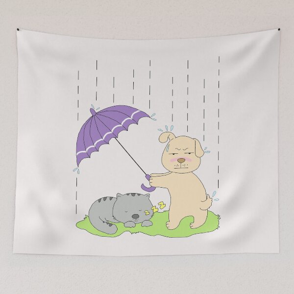 Item preview, dog cat umbrella gift shirt designed and sold by eiwo87.