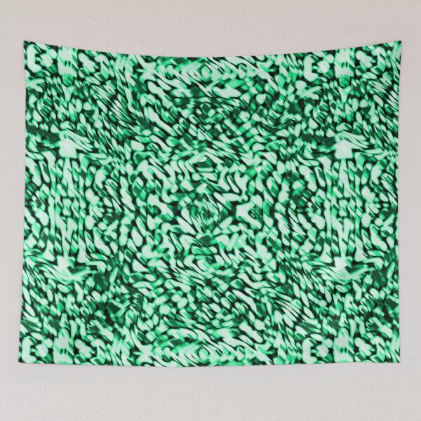 Item preview, Green spots motion. Darkest and whitish green shapes designed and sold by ShapesColors.