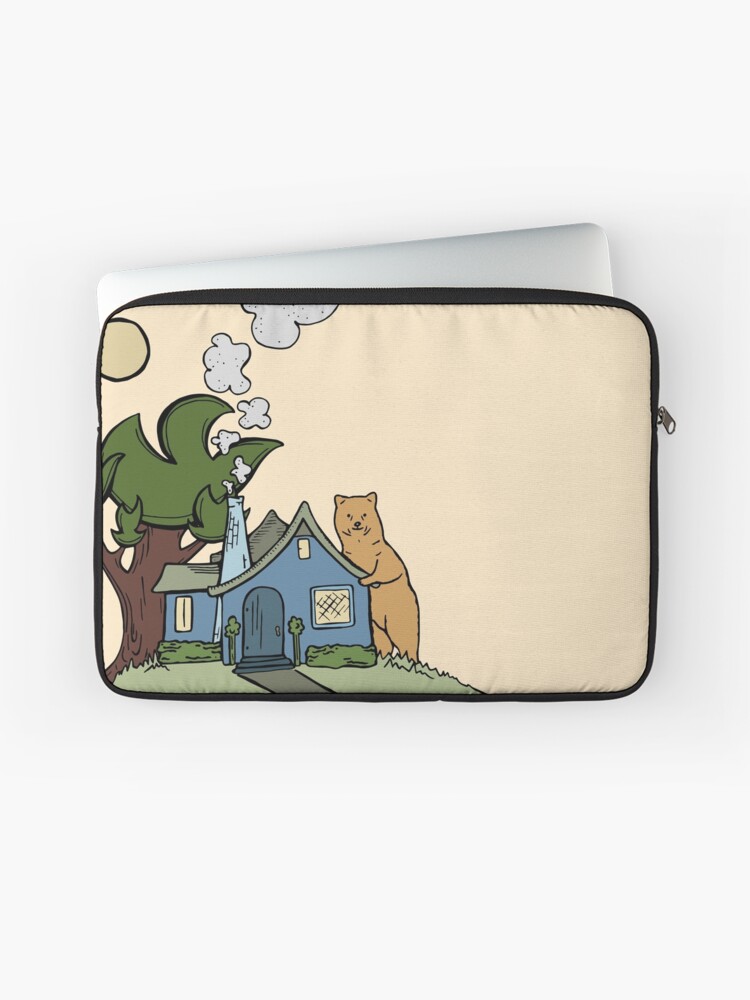 Laptop Sleeve, Little Bear House designed and sold by Otter-Grotto