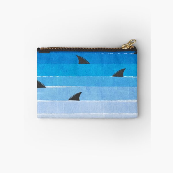 Item preview, Sharks - shark week trendy black and white minimal kids pattern print ombre blue ocean surfing  designed and sold by charlottewinter.