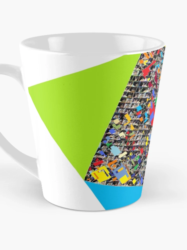 Thumbnail 3 of 4, Coffee Mug, Triangular Colour Bloc Design Pattern designed and sold by sLIB.