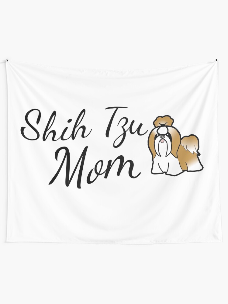 Alternate view of Shih Tzu Mom Tapestry