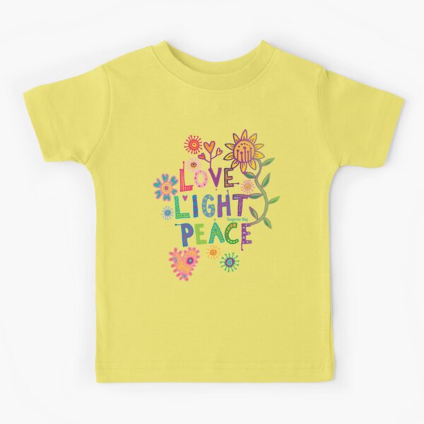 Love Light Peace - happy hippy flower
