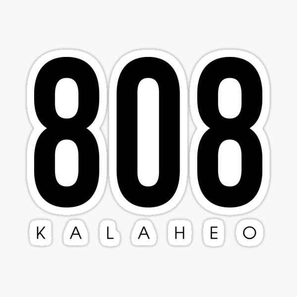 Pegatina «Kalaheo, HI 808 Código de área de diseño» de CartoCreative