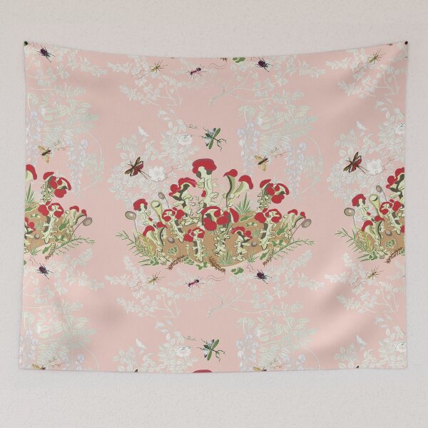 Item preview, This vector image depicts blooming moss, detailed with insects, plants, flowers. Moss grows in air pollution free environment. We love moss as we love clean air.  designed and sold by LizzyizzyDesign.