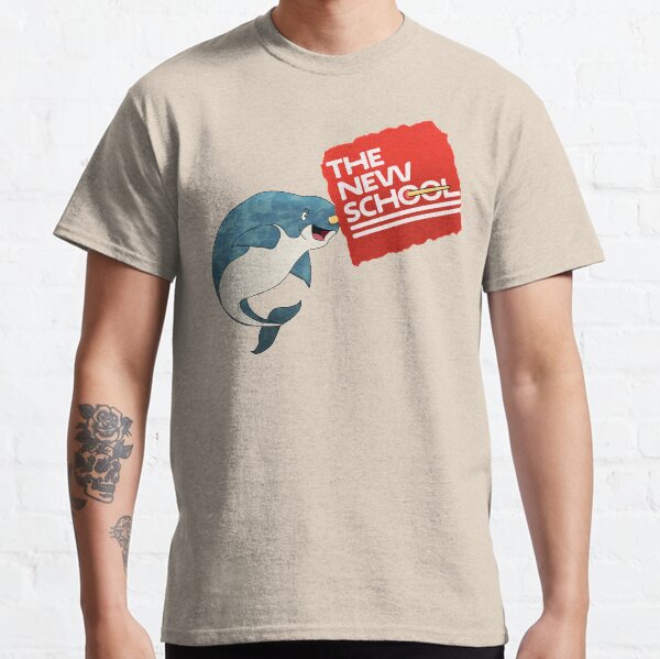 THE NEW SCHOOL- Narwhal Logo Classic T-Shirt