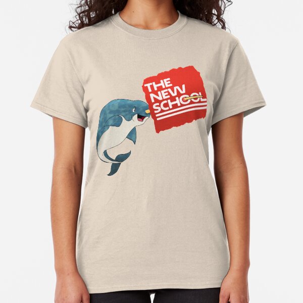 THE NEW SCHOOL- Narwhal Logo Classic T-Shirt