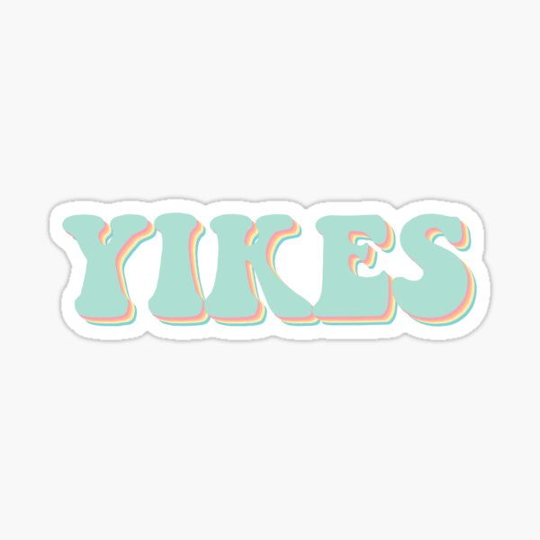 Yikes sticker Sticker