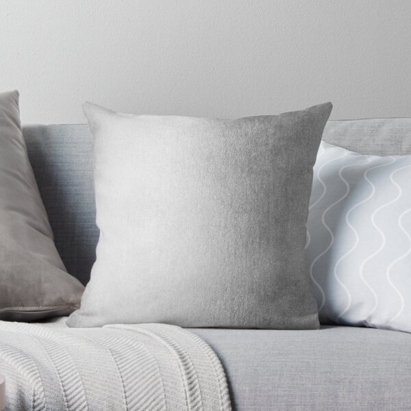 Simply Moonlight Silver Solid Metallic Shimmer Throw Pillow