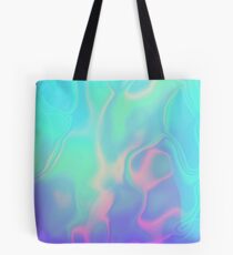 Bolsa de tela Iridiscencia holográfica del mar del arco iris