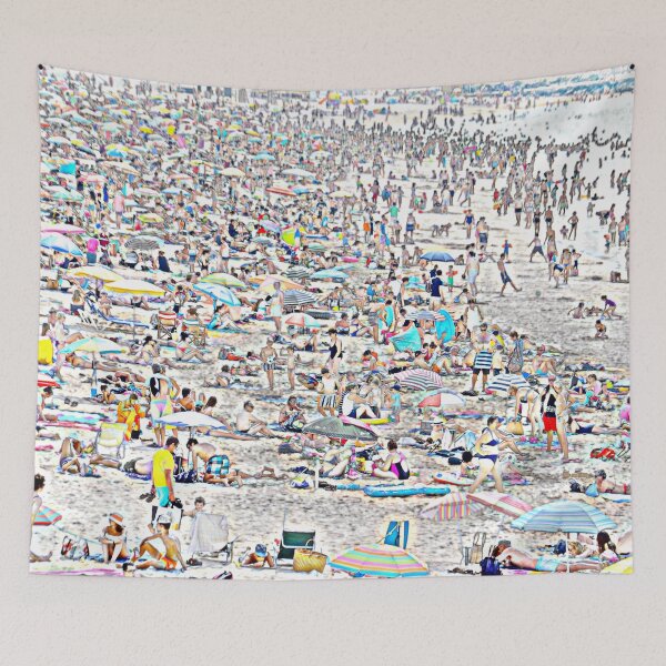 Item preview, Crowds at the Beach designed and sold by soqueldesigns.