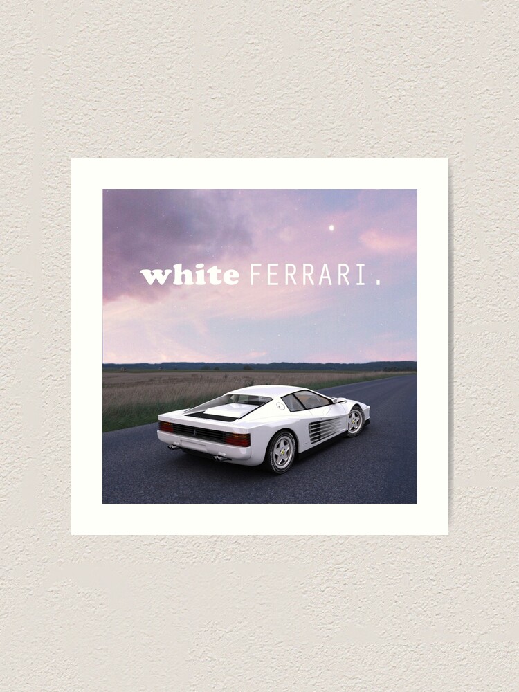 White ferrari frank ocean