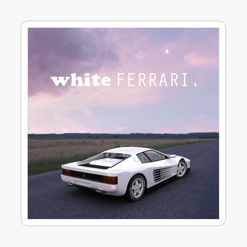 poetsphere on X: White Ferrari - Frank Ocean  / X