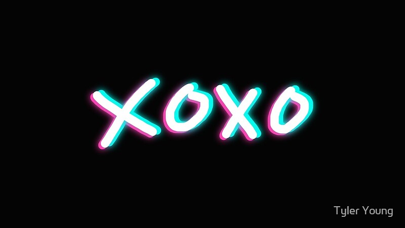 Xoxo Neon By Tyler Young Redbubble