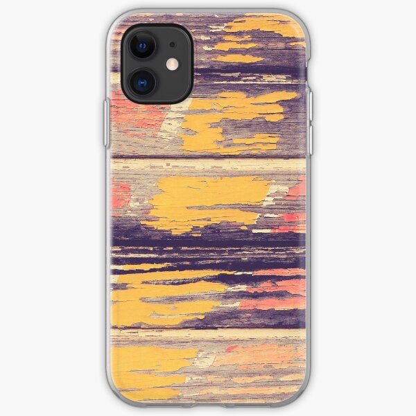 Weathered Painted Wood Wall iPhone Soft Case