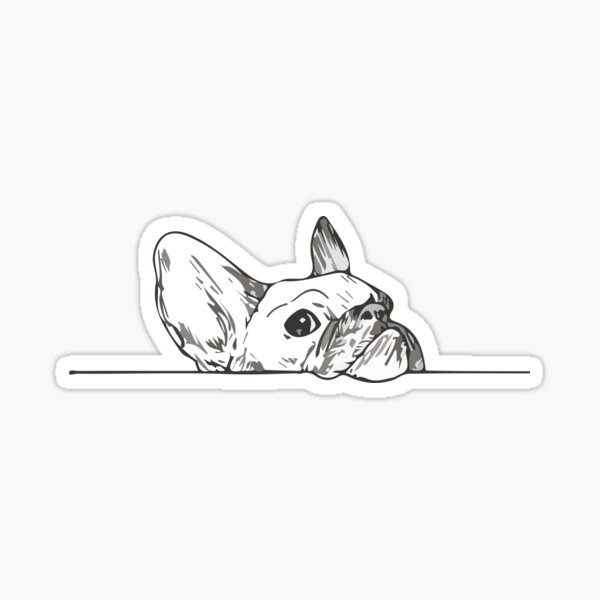 Vista previa del artículo con la obra «Bulldog francés lindo | Hola», diseñado y vendido por EPOOCH.